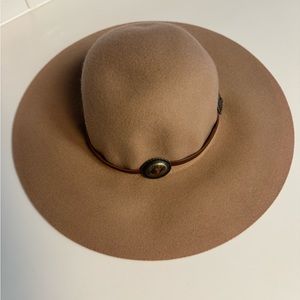 D&Y Tan Wool Floppy Hat